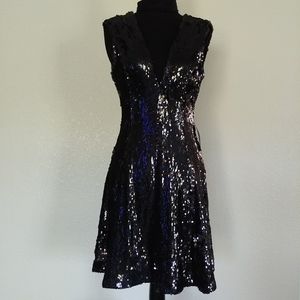 Little black sequenced dress